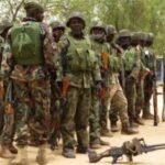 Nigeria Army at a training exercise