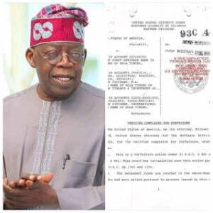 Fear Grips APC As USA Releases Certified True Copies of Evidence Linking Tinubu, To Drug Trafficking, Money Laundering In Chicago