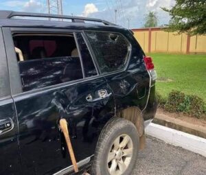 Thugs Attack Convoy of House of Reps Majority Leader,  Seized His Official Vehicle, Injure Supporters