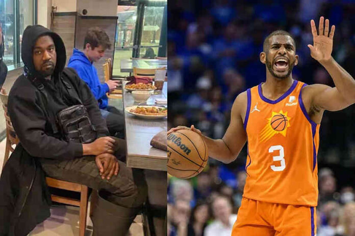 Kanye West and Chris Paul