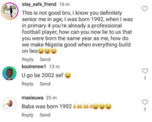 Ahmed Musa Age Reaction