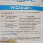 delta state ministry of health job recruitment