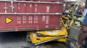Two Injured as Truck Falls Off Lagos Bridge