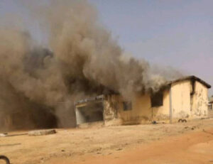 BREAKING: Angry Youths Raze Down Police Station Over Murder Cleric