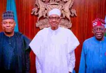 VP Shettima Drops Bombshell: Buhari Not to Blame for Nigeria’s Woes! kashim shettima, President Muhammadu Buhari and Bola Tinubu