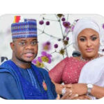 Yahaya Bello and his wife Rashida