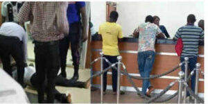 Man Slumps, Dies Inside Bank