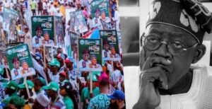 APC supporters protest in Abuja to demand congratulatory messages for President-elect, Tinubu