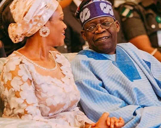 Bola Tinubu and his wife Remi