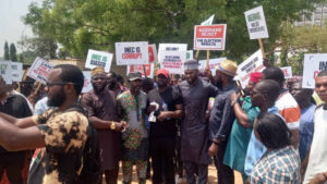 Aggrieved Nigerians protest in Abuja over alleged manipulation of 2023 general election results