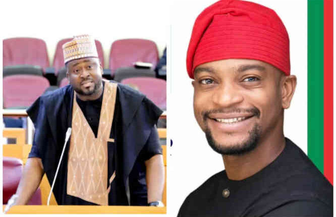 Olumide Oworu and Desmond Elliot