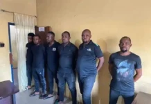 Names of 6 Police officers paraded for assaulting student with machete Names of 6 Police officers paraded for assaulting student with machete