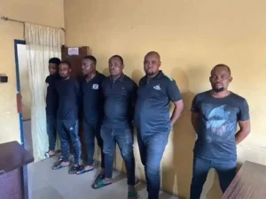 Names of 6 Police officers paraded for assaulting student with machete