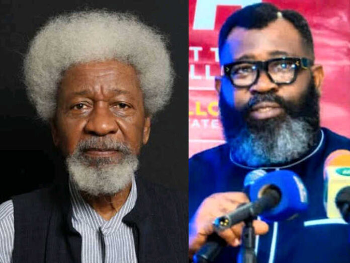 Prof Wole Soyinka and Professor Chris Nwaokobia