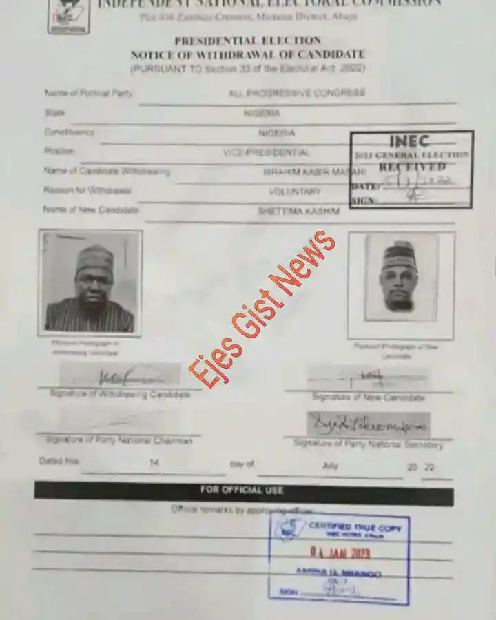 Tribunal: Tension in Tinubu’s camp as evidence shows Shettima 