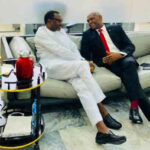 Femi Otedola and Tony Elumelu of Transcorp