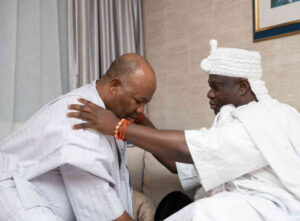Akpabio visits Ooni of Ife to seek blessings for Senate Presidency bid