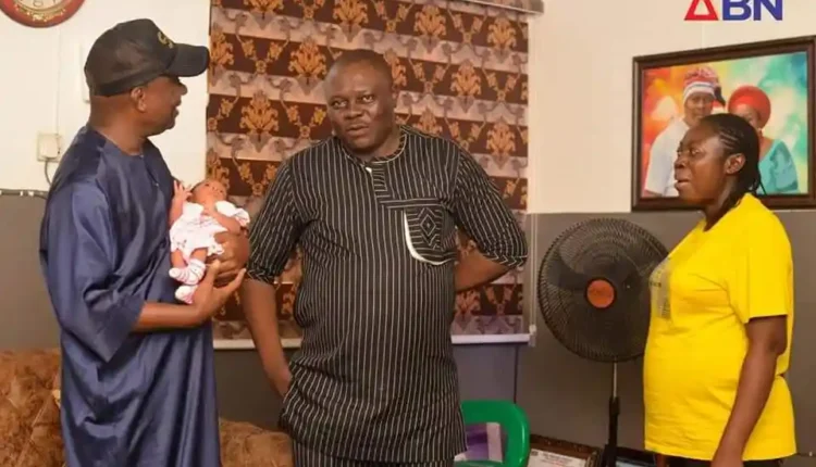 Ejes Gist felicitates with the director of ABN TV as he welcomes his first child after 11 years of marriage.