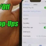How to turn off pop-up blocker on iPhone