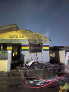 Inauguration Day: Angry Youths Burn Down Police Station