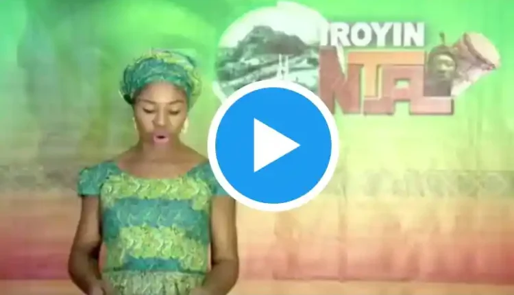 Reactions as Stage falls on NTA presenter while reading new