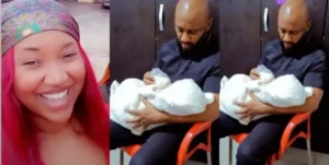 Judy Austin Praises husband, Yul Edochie as ‘best dad’ as he feeds their newborn baby (Video)