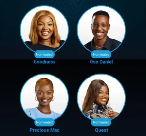 Nigerian Idol top 3 finalists: Ose, Daniel, and Goodness Eliminated