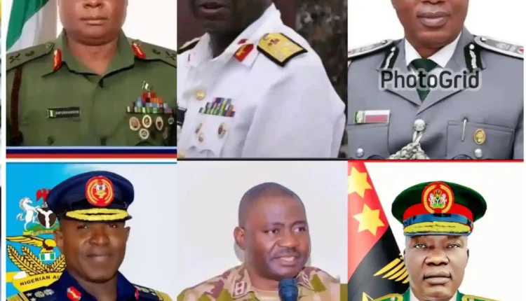 Service chiefs in Nigeria