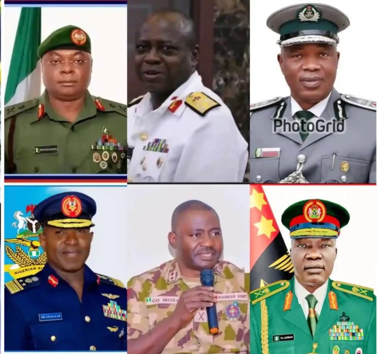 Senate Confirms Service Chiefs Appointed By Tinubu