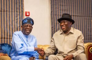Jonathan Briefs Tinubu: Details of the former president’s meeting at Villa emerge