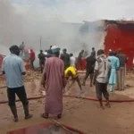 fire outbreak at the popular warehouse belonging to Noble Carpets and Rugs in Kano State