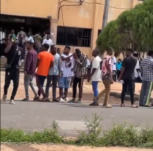Naija Gist: Student  beaten by course mates for covering booklet in exam hall