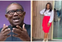 Peter Obi Reacts As Nigerian Lady Returns $70,000 To Customer Kekwaaru Ngozi Mary and Peter Obi