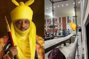 Outrage as portrait of dethroned Emir Sanusi  resurfaces in Kano Govt House