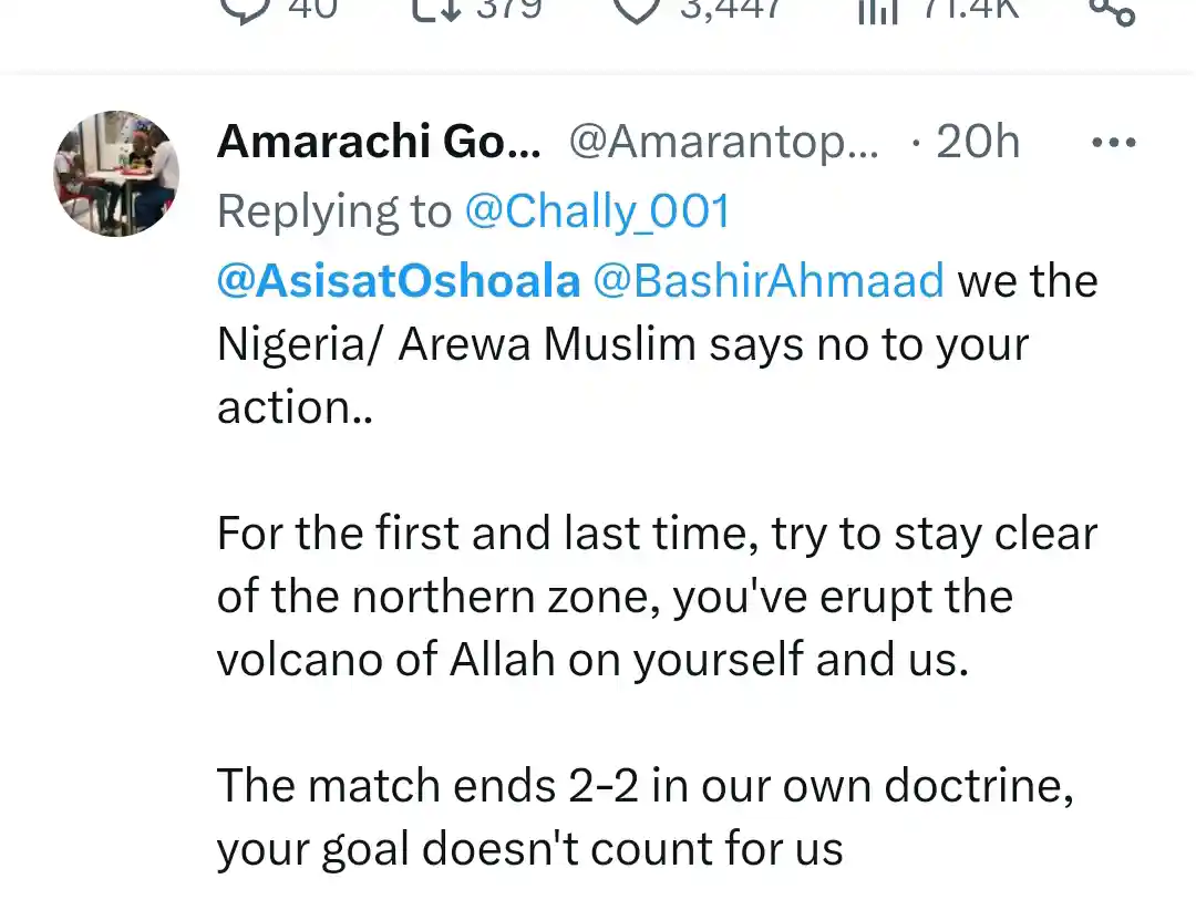 You are a disgrace to Islam" – Northern Muslims issue threats to Asisat Oshoala over a shirtless celebration