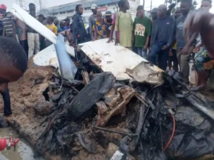 Watch CCTV Footage of Helicopter Crash in Lagos 