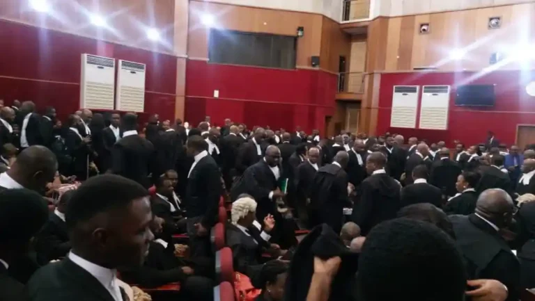 Drama Unfolds in Tribunal as APC Lawyer Questions Judges’ Verdict