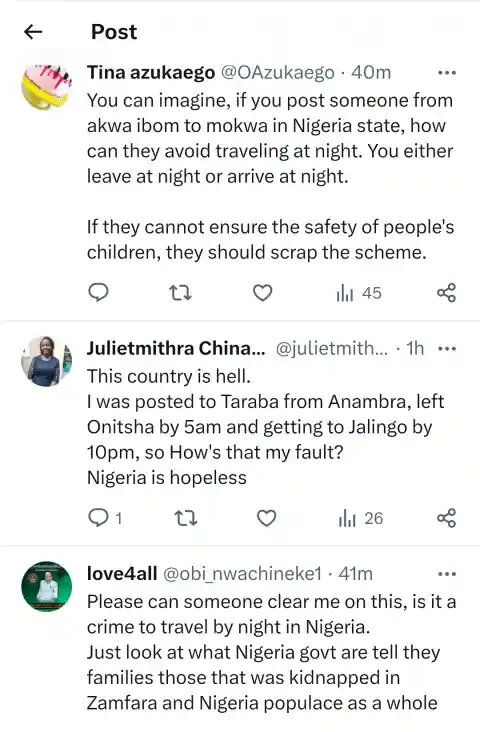 Outrage as NYSC Blames 8 Abducted Corps Members, Families Demand Action