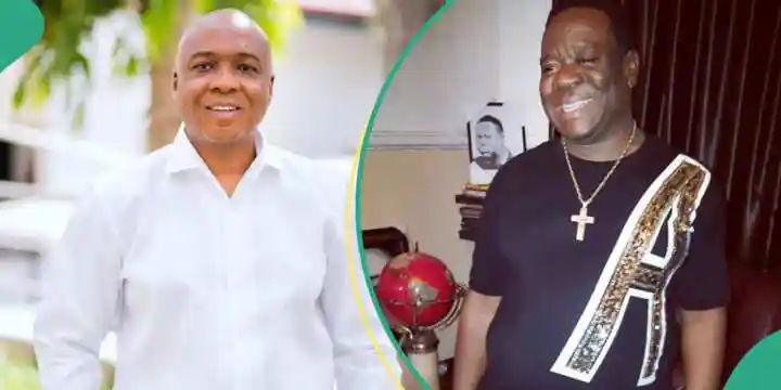Former Senate President Bukola Saraki and Mr Ibu
