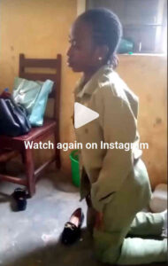 NYSC Reacts to Viral Video of Corps Member Kneeling at Her PPA
