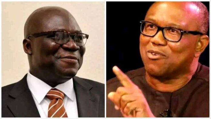 Reuben Abati and Peter Obi