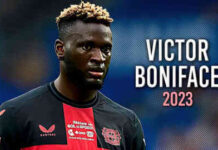 Victor Boniface Receives Europa League Golden Boot Award for Last Season Victor Boniface Europa League Golden Boot Award