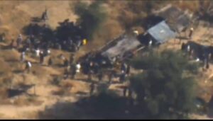 Abu Asad with other terrorists in a meeting shortly before the airstrike