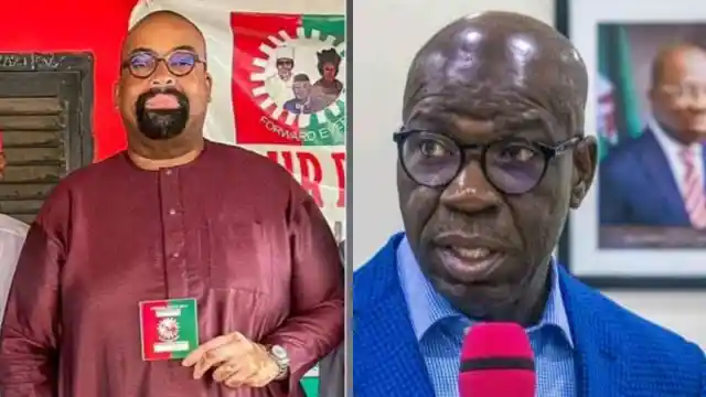 Governor Godwin Obaseki and Olumide Akpata