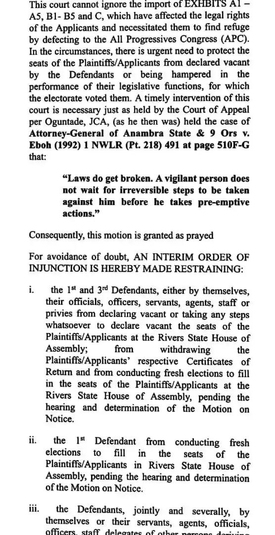 Draft Leadked :  Pro-Wike Lawmakers Obtain Court Order, to Commence Impeachment Move on Gov Fubara, Leaked 