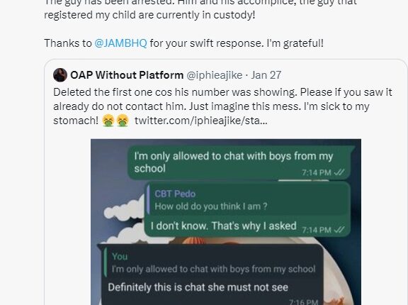 man-working-at-jamb-cbt-centre-arrested-for-chatting-with-15-year-old-candidate