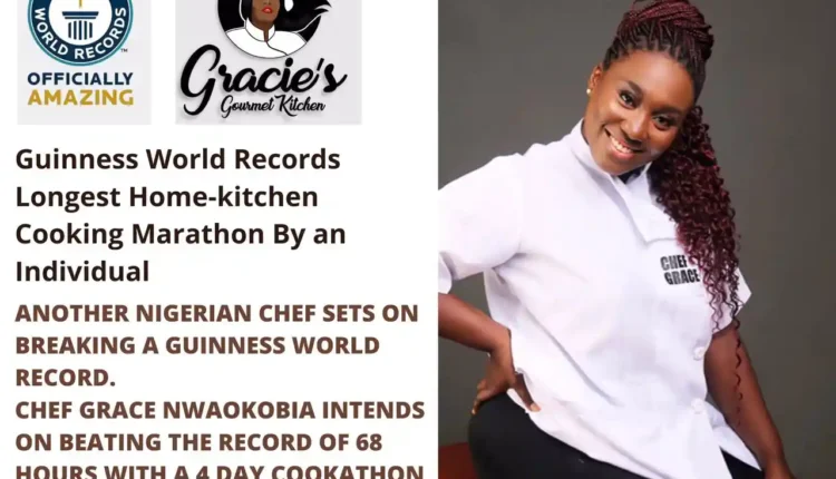 Chef Grace Nwaokobia Set to Rewrite History with Guinness World Record Attempt in Home Kitchen Cooking Marathon