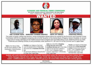 Emefiele’s Wife on the Run? EFCC Hunts Four Linked to ex-CBN Governor