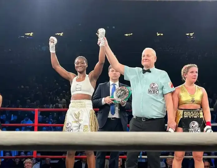 Elizabeth Oshoba, World Boxing Council (WBC) Silver featherweight belt