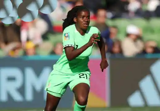 Esther Okoronkwo gives Super Falcons the lead in the 14th minute Photo credit: Robert Cianflone Source: Getty Images